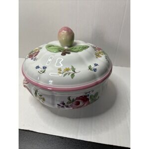 Spode MARLBOROUGH SPRAYS (TRIM ON EDGE) Round‎ Covered Casserole 7 1/4"